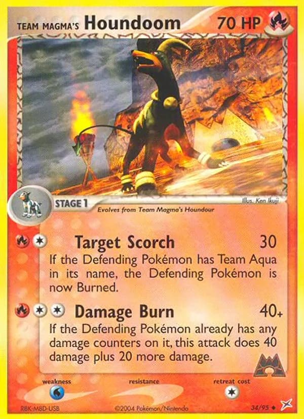 Team Magma's Houndoom — Team Magma vs Team Aqua, Uncommon