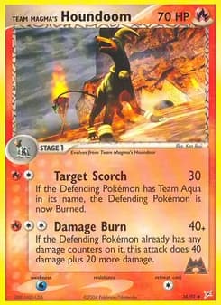 Team Magma's Houndoom — Team Magma vs Team Aqua — Uncommon