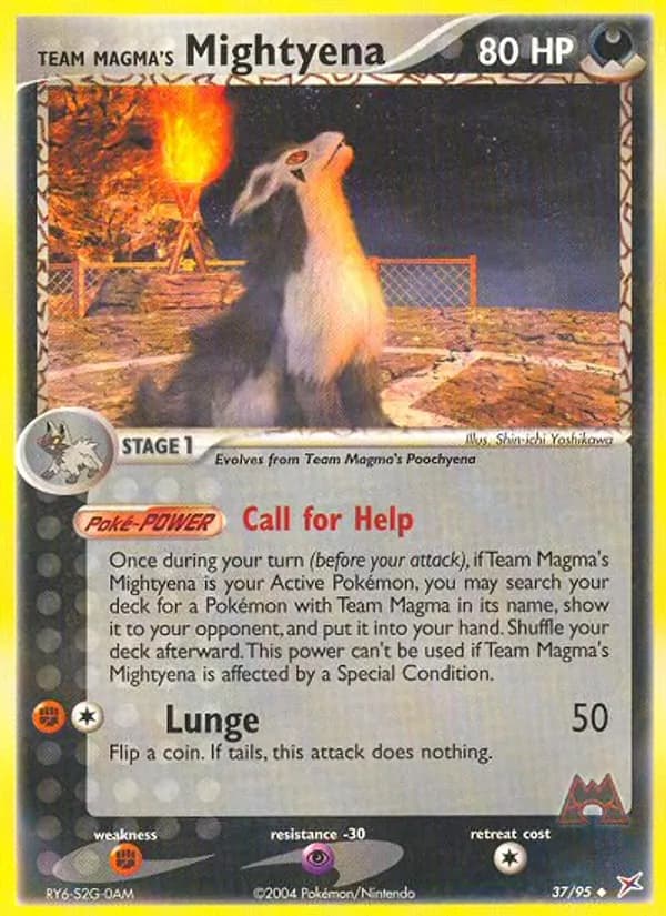 Team Magma's Mightyena — Team Magma vs Team Aqua, Uncommon