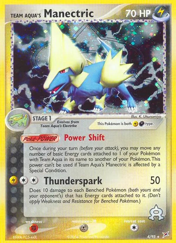 Team Aqua's Manectric — Team Magma vs Team Aqua, Rare