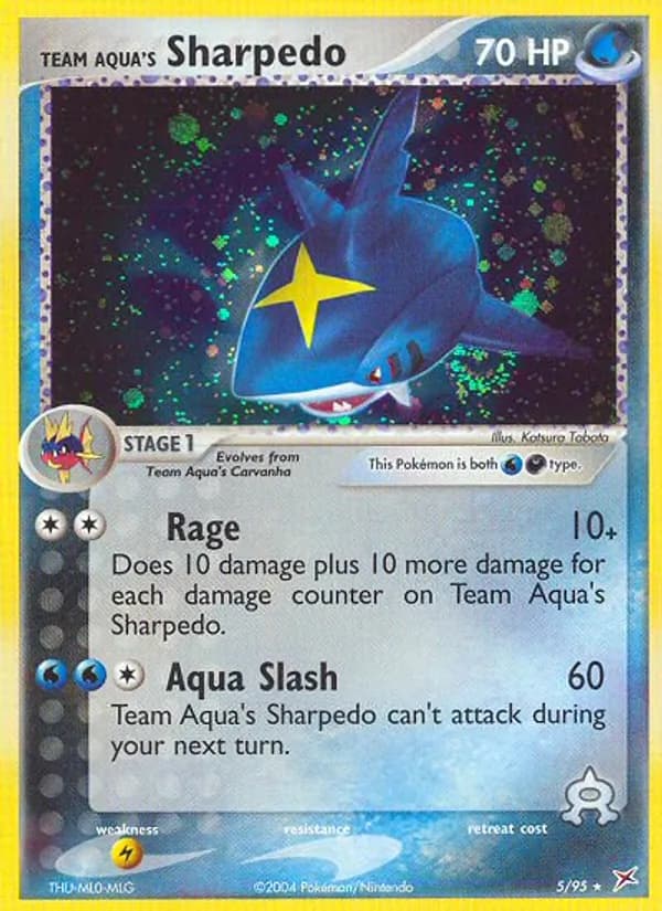 Team Aqua's Sharpedo — Team Magma vs Team Aqua, Rare