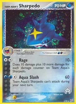 Team Aqua's Sharpedo — Team Magma vs Team Aqua — Rare