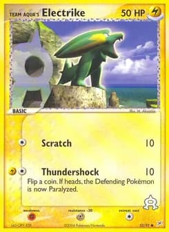 Team Aqua's Electrike — Team Magma vs Team Aqua — Common