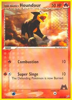 Team Magma's Houndour — Team Magma vs Team Aqua — Common