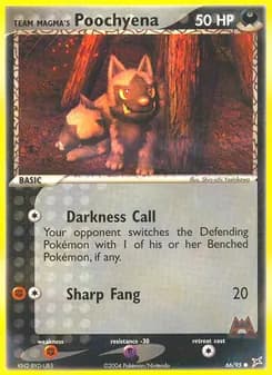 Team Magma's Poochyena — Team Magma vs Team Aqua — Common