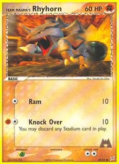 Team Magma's Rhyhorn — Team Magma vs Team Aqua — Common
