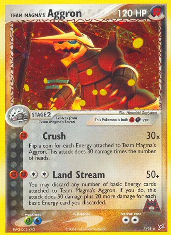 Team Magma's Aggron — Team Magma vs Team Aqua, Rare