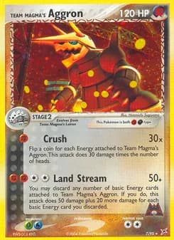 Team Magma's Aggron — Team Magma vs Team Aqua — Rare