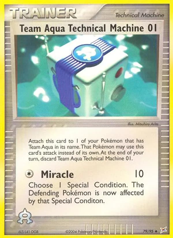 Team Aqua's Technical Machine 01 — Team Magma vs Team Aqua, Uncommon