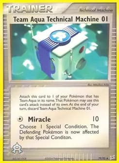 Team Aqua's Technical Machine 01 — Team Magma vs Team Aqua — Uncommon