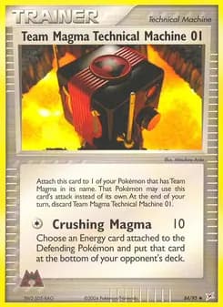 Team Magma's Technical Machine 01 — Team Magma vs Team Aqua — Uncommon