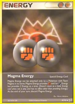 Magma Energy — Team Magma vs Team Aqua — Uncommon