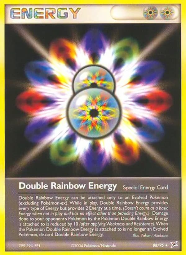 Double Rainbow Energy — Team Magma vs Team Aqua, Rare