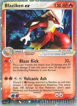 Blaziken ex — Team Magma vs Team Aqua — Rare