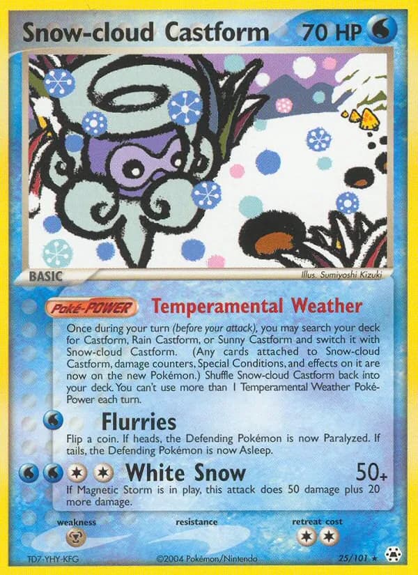 Snow-cloud Castform — Hidden Legends, Rare