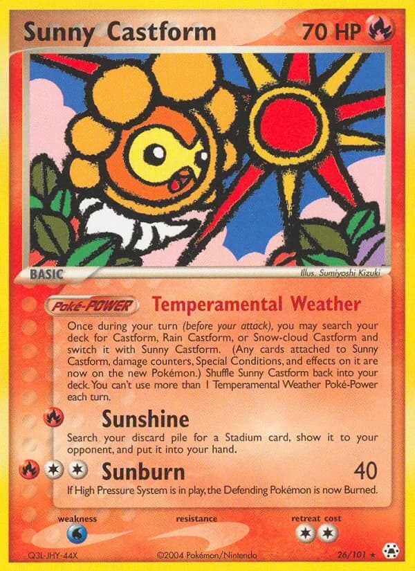Sunny Castform — Hidden Legends, Rare