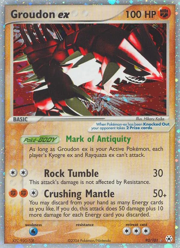 Groudon ex — Hidden Legends, Rare