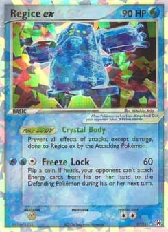 Regice ex — Hidden Legends — Rare
