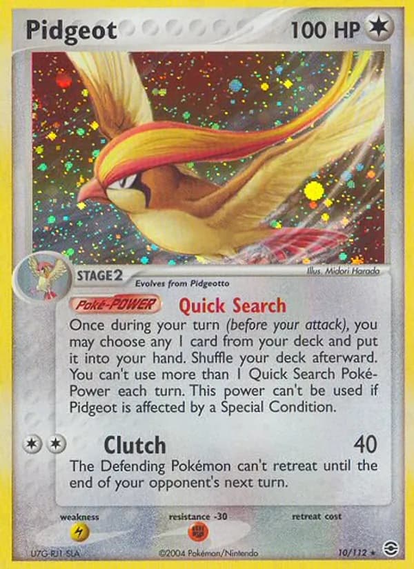Pidgeot — FireRed & LeafGreen, Rare