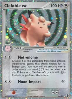 Clefable ex — FireRed & LeafGreen — Rare