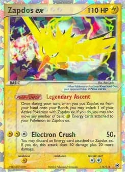 Zapdos ex — FireRed & LeafGreen — Rare