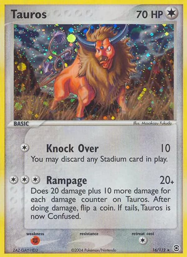 Tauros — FireRed & LeafGreen, Rare