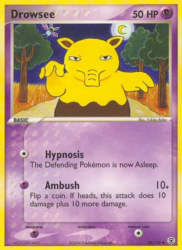Drowzee — FireRed & LeafGreen, Uncommon
