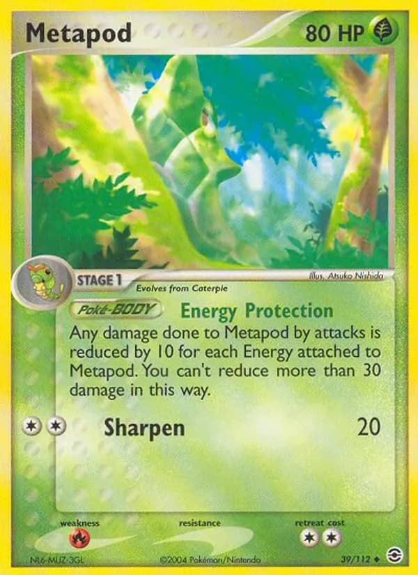 Metapod — FireRed & LeafGreen, Uncommon