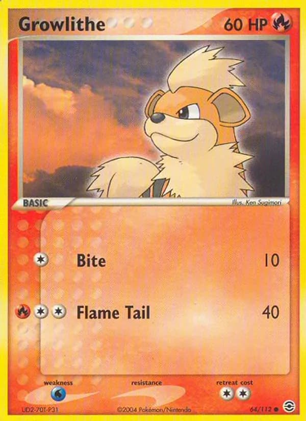 Growlithe — FireRed & LeafGreen, Common