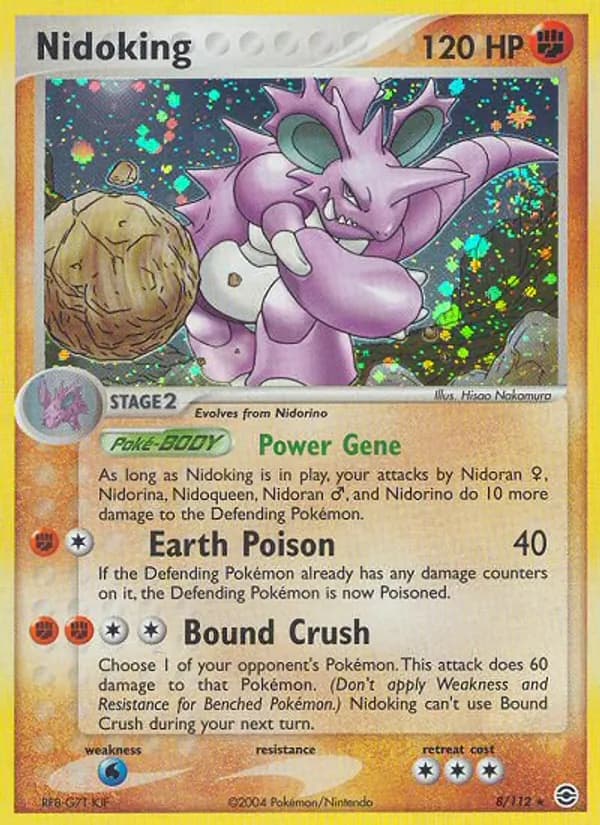 Nidoking — FireRed & LeafGreen, Rare