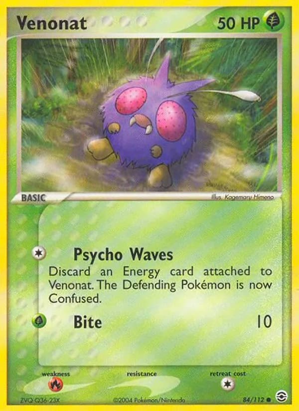 Venonat — FireRed & LeafGreen, Common