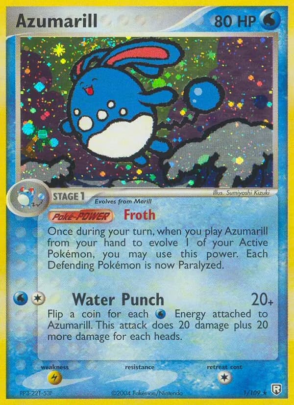 Azumarill — Team Rocket Returns, Rare