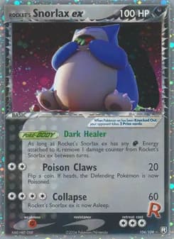 Rocket's Snorlax ex — Team Rocket Returns — Rare