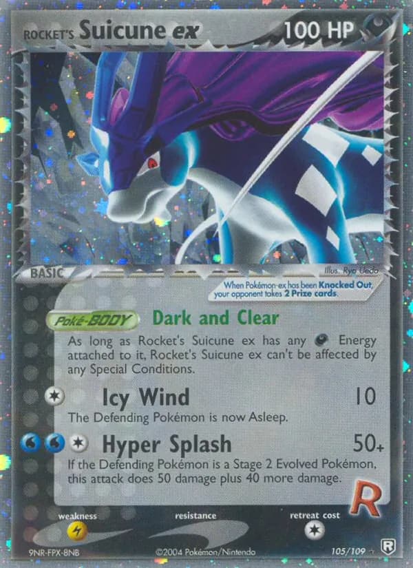 Rocket's Suicune ex — Team Rocket Returns, Rare