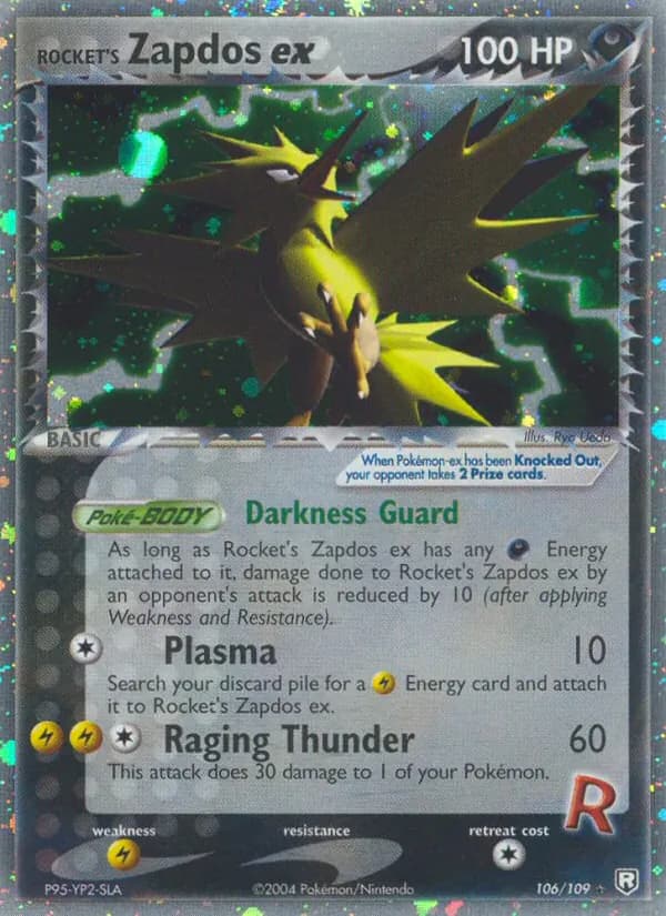 Rocket's Zapdos ex — Team Rocket Returns, Rare