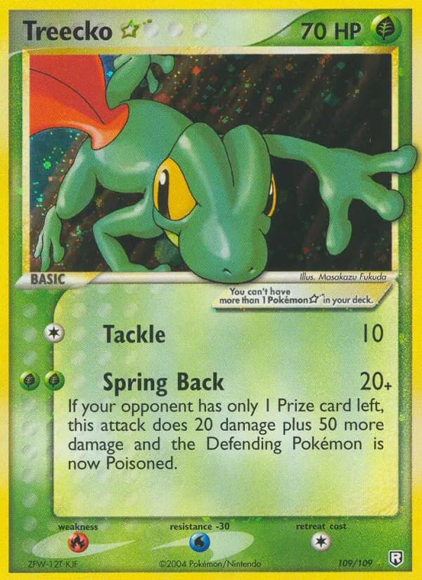 Treecko Star — Team Rocket Returns, Rare
