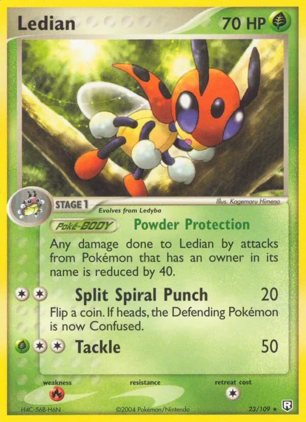 Ledian — Team Rocket Returns, Rare