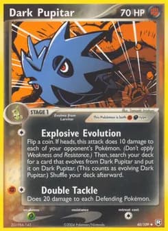 Dark Pupitar — Team Rocket Returns — Uncommon