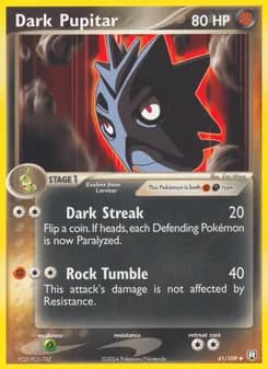 Dark Pupitar — Team Rocket Returns — Uncommon