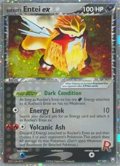 Rocket's Entei ex — Team Rocket Returns — Rare