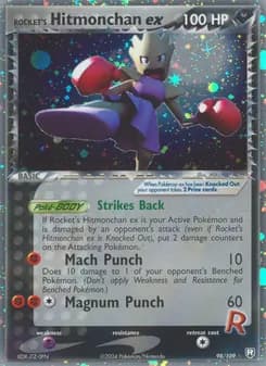 Rocket's Hitmonchan ex — Team Rocket Returns — Rare