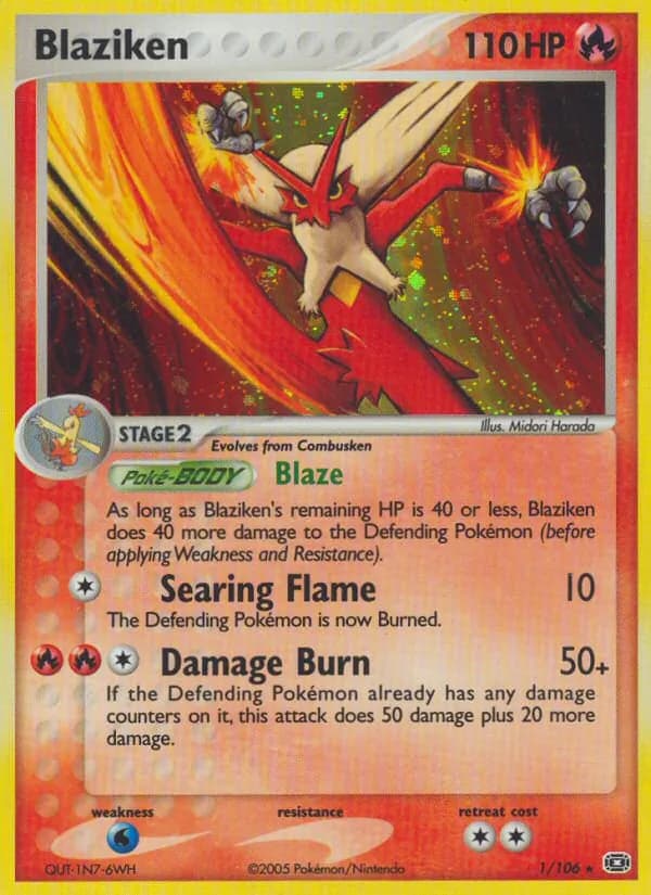Blaziken — Emerald, Rare