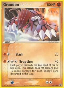 Groudon — Emerald — Rare