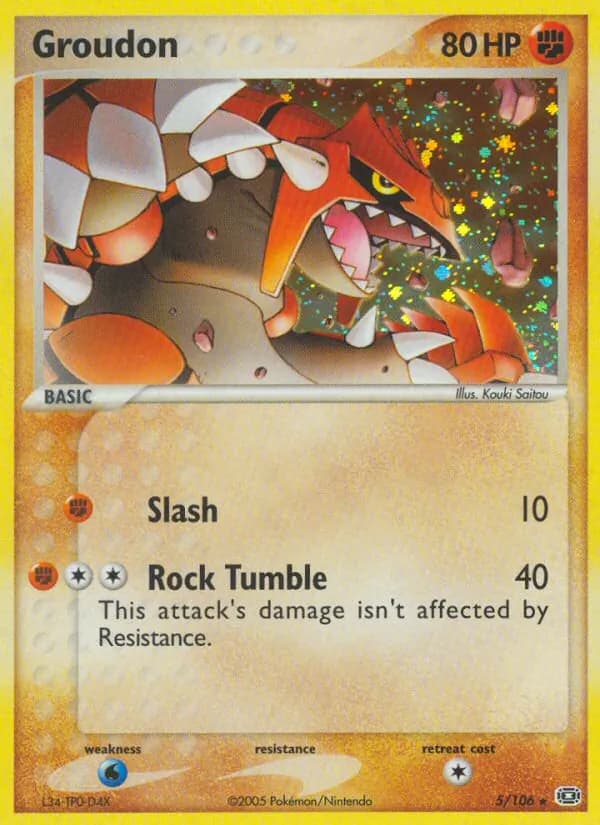Groudon — Emerald, Rare