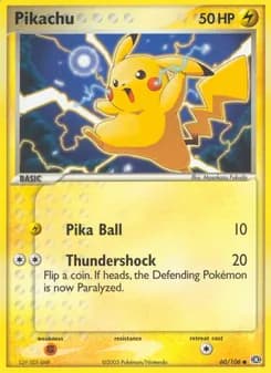 Pikachu — Emerald — Common