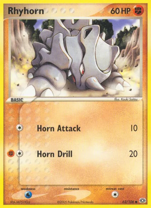 Rhyhorn — Emerald, Common