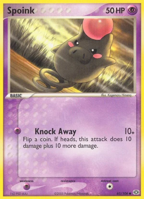 Spoink — Emerald, Common