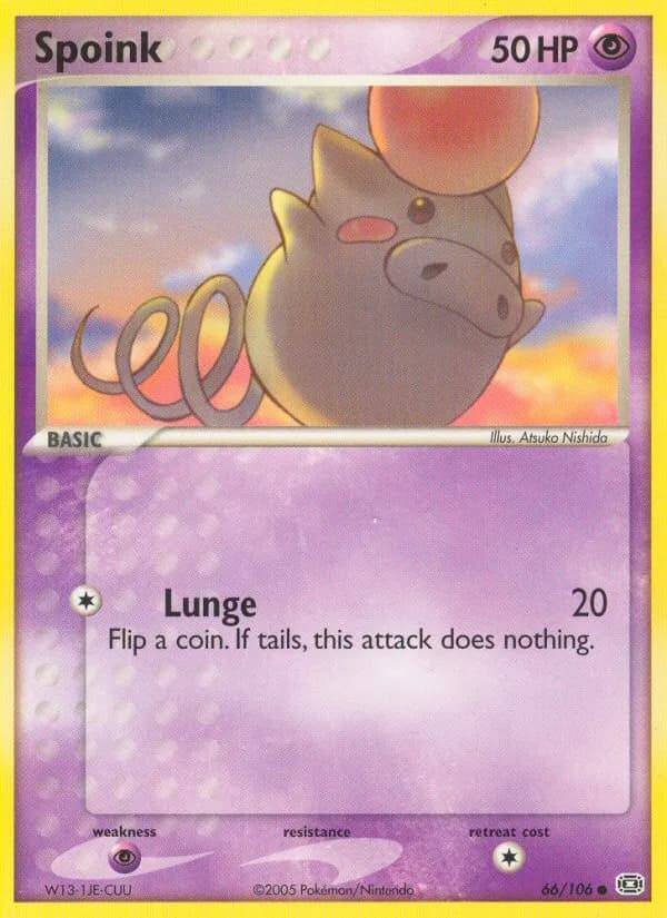 Spoink — Emerald, Common