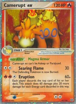 Camerupt ex — Emerald — Rare