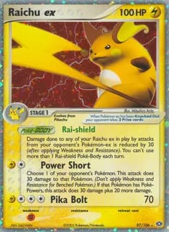 Raichu ex — Emerald — Rare